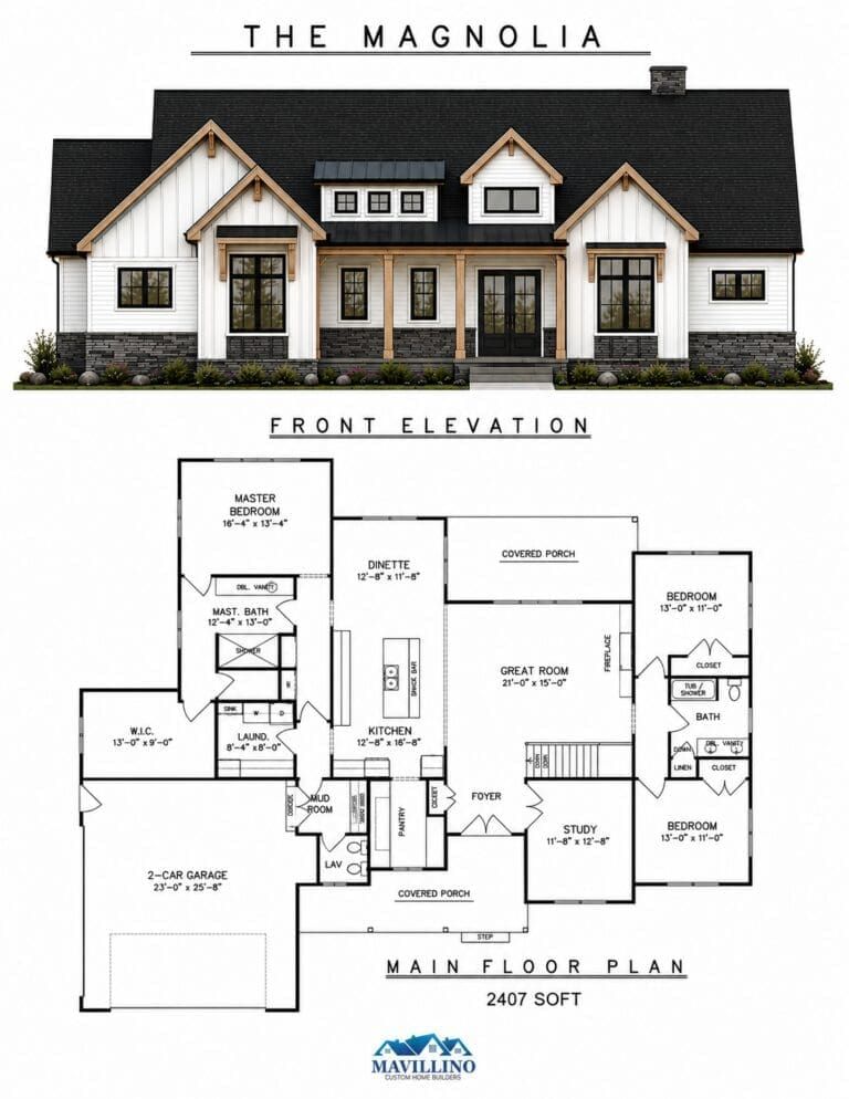 casa en Mavillino Custom Homes por Mavillino Custom Homes o