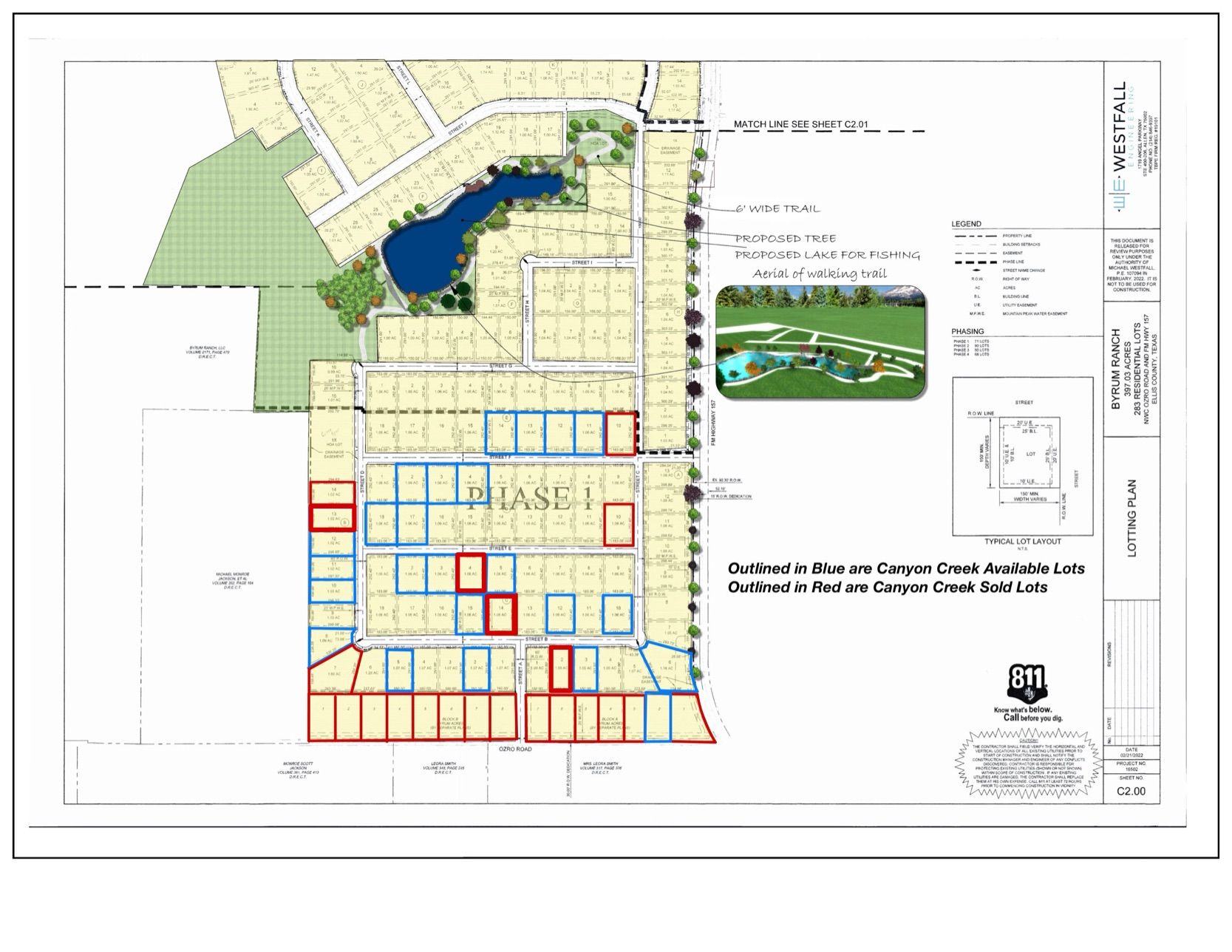 Byrum Ranch Phase 1 por Canyon Creek Custom Homes en Dallas Texas