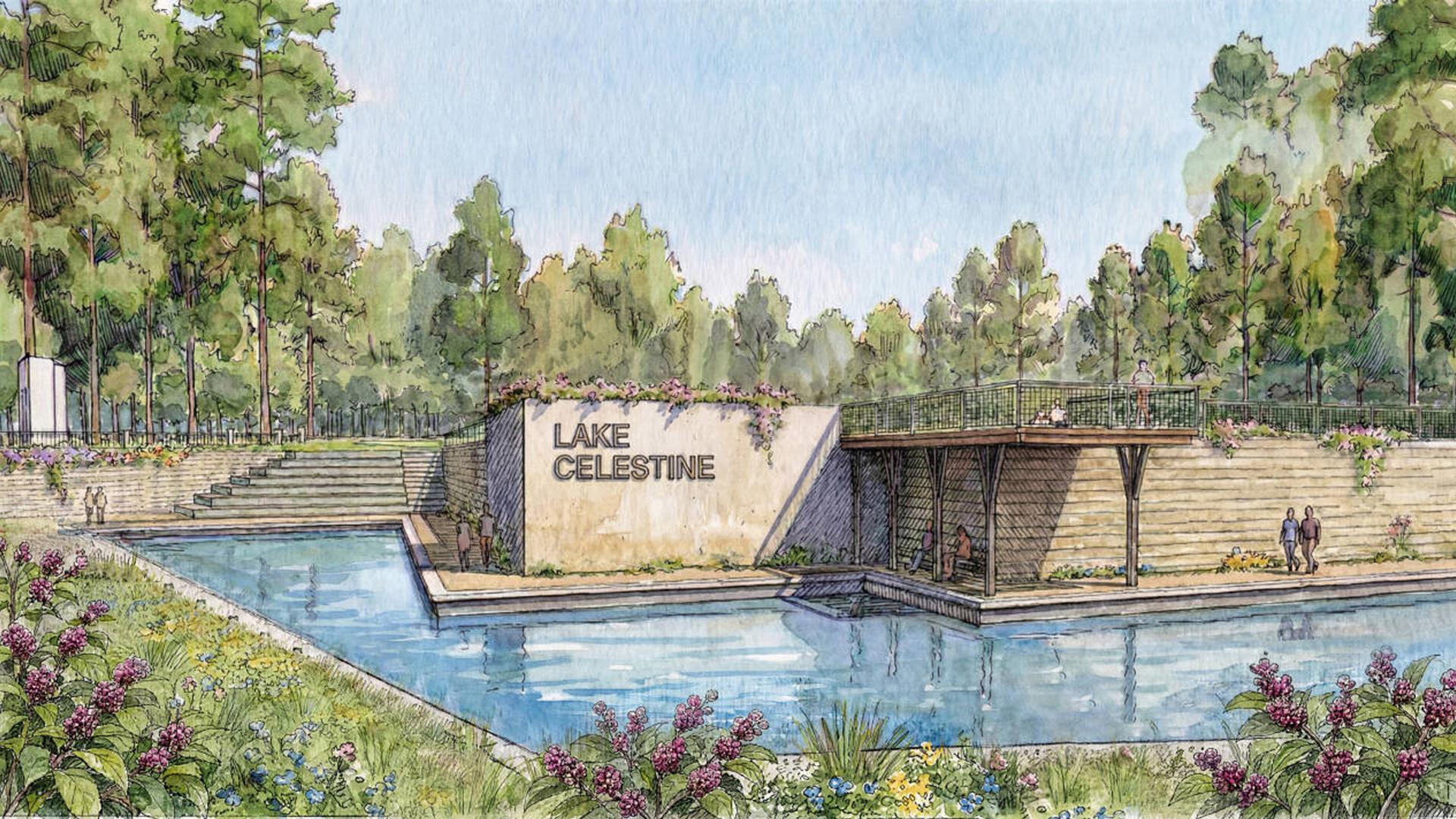 Lake Celestine ON Lake Conroe por Lovett Homes en Houston Texas