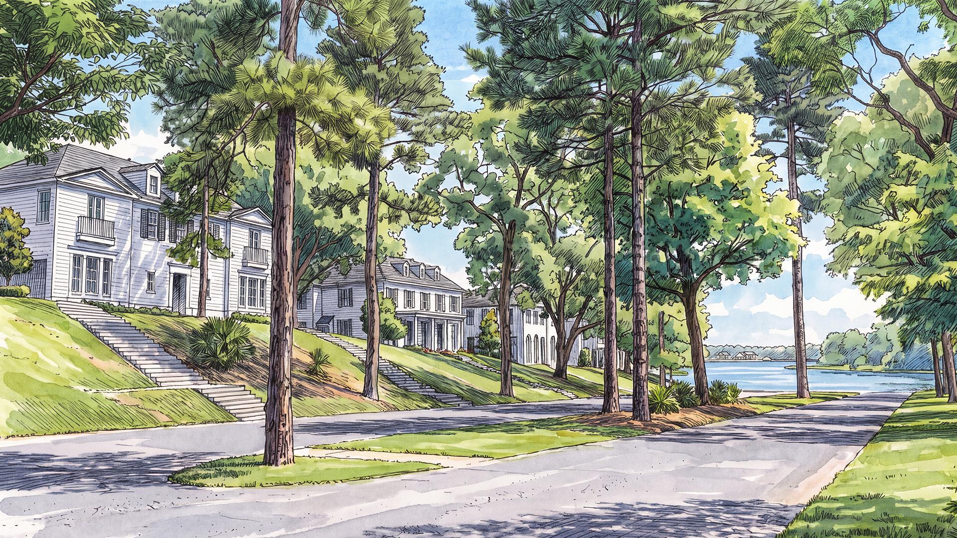 Lake Celestine ON Lake Conroe por Lovett Homes en Houston Texas