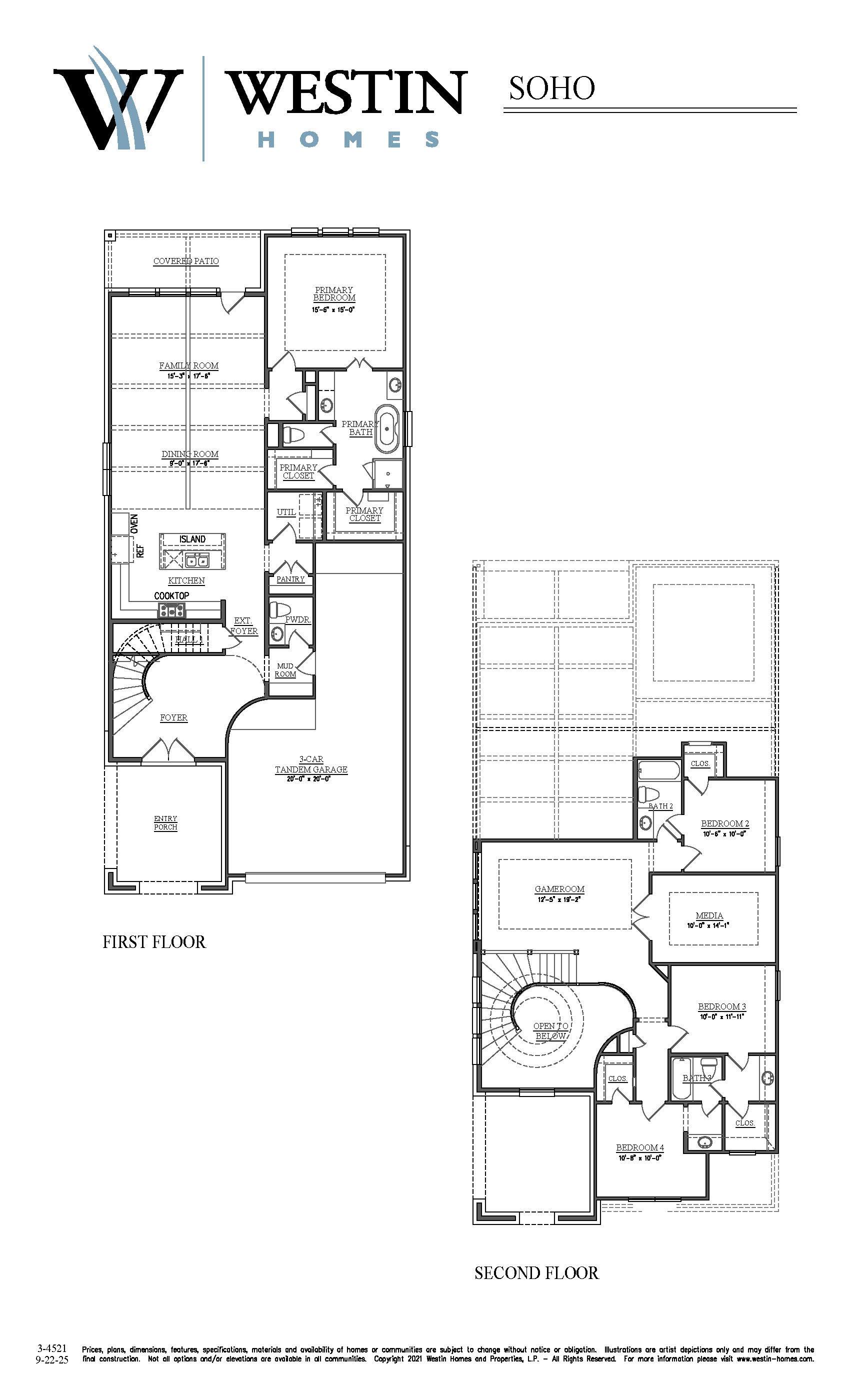 Plan Unknown - Grand Central Park: Panorama Village, Texas - Westin Homes