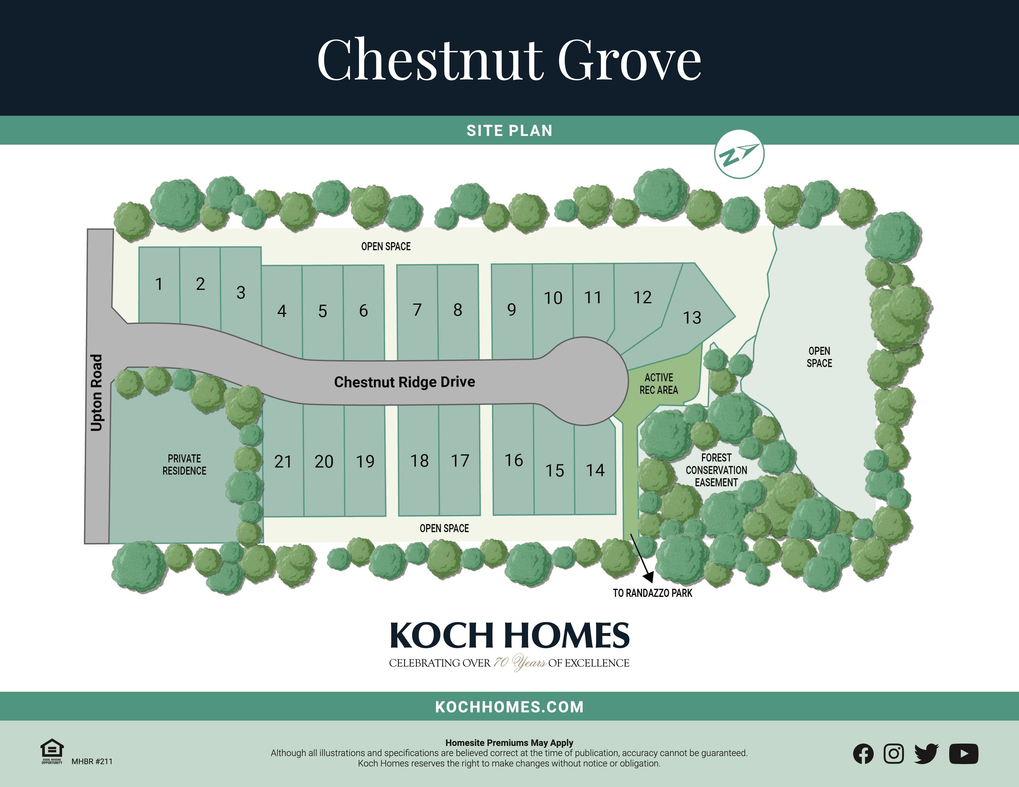 Chestnut Grovesevern, MD por Koch Homes en Baltimore Maryland
