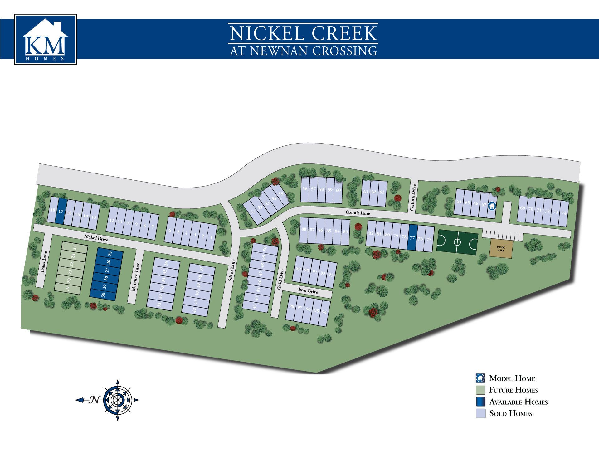 casa en Nickel Creek At Newnan Crossing por KM Homes