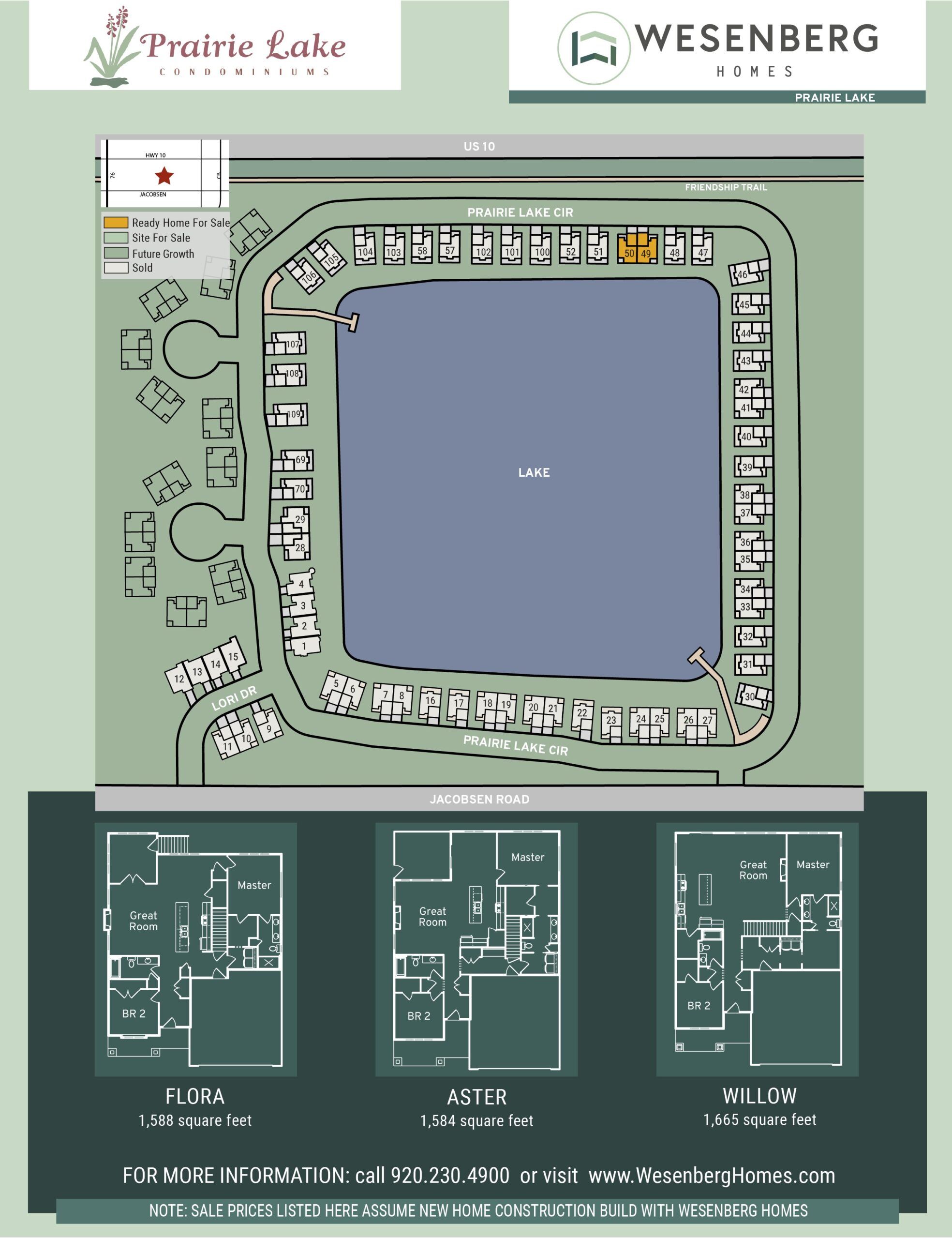 Prairie Lake por Wesenberg Homes en Appleton-Oshkosh Wisconsin