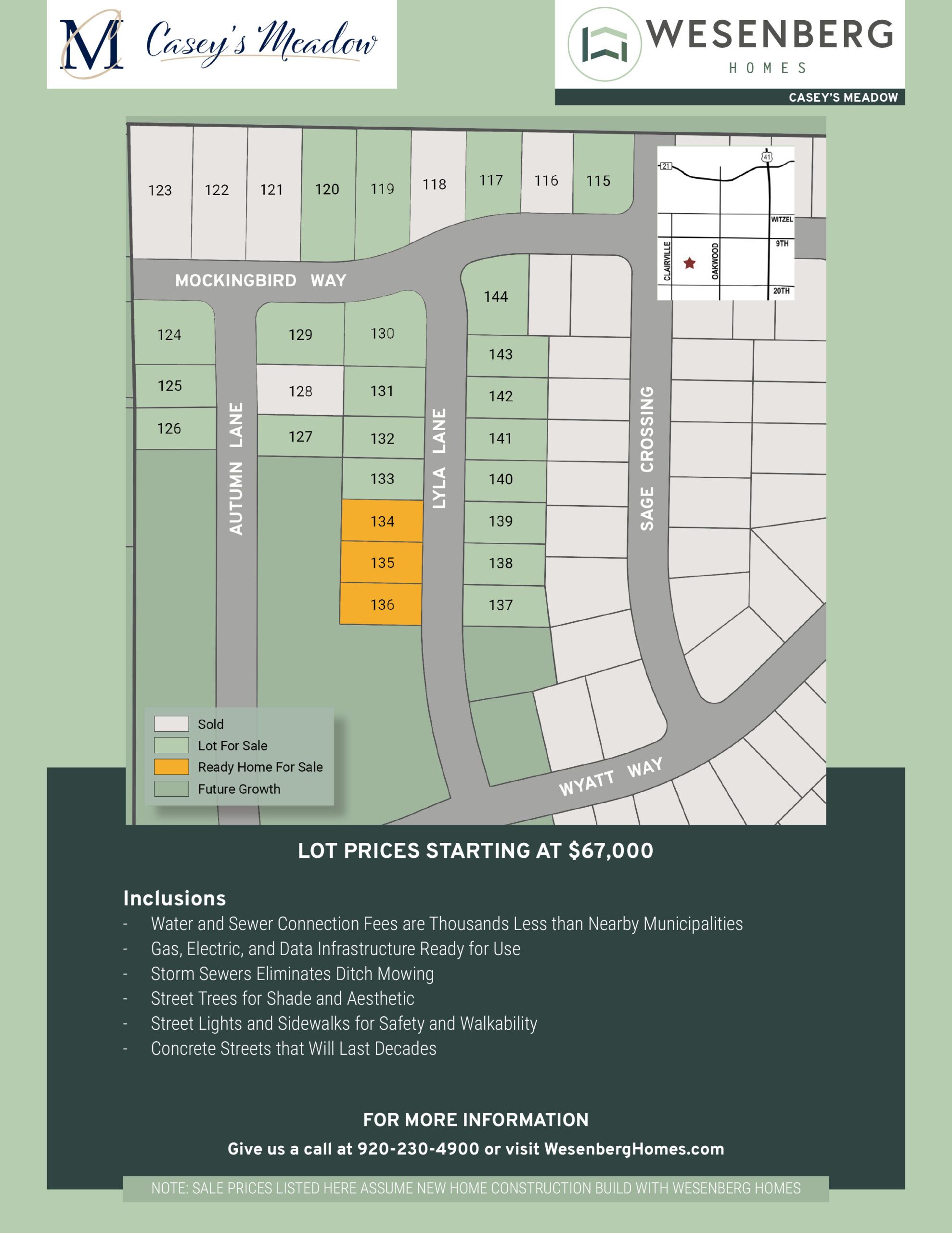 Casey’s Meadow por Wesenberg Homes en Appleton-Oshkosh Wisconsin