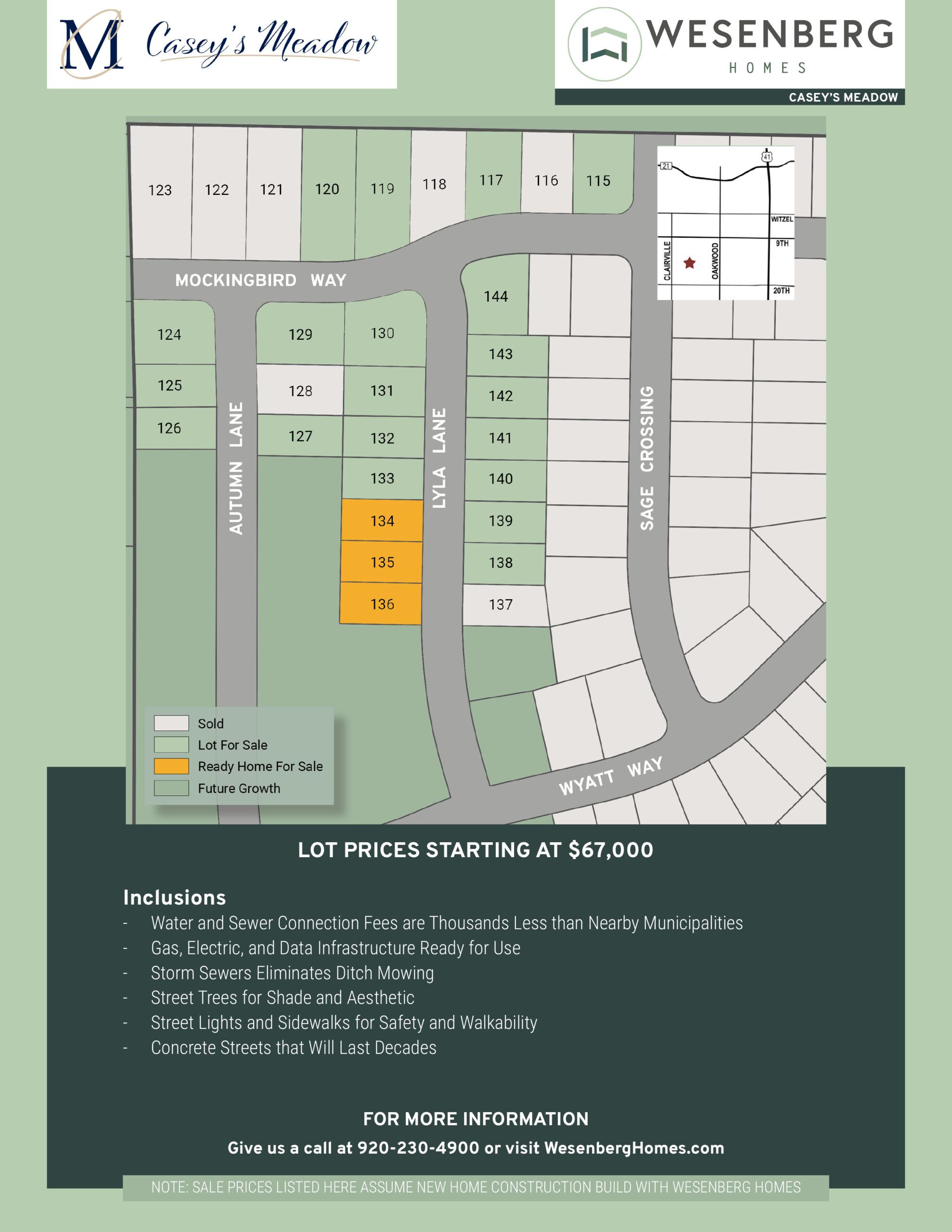 Casey’s Meadow por Wesenberg Homes en Appleton-Oshkosh Wisconsin