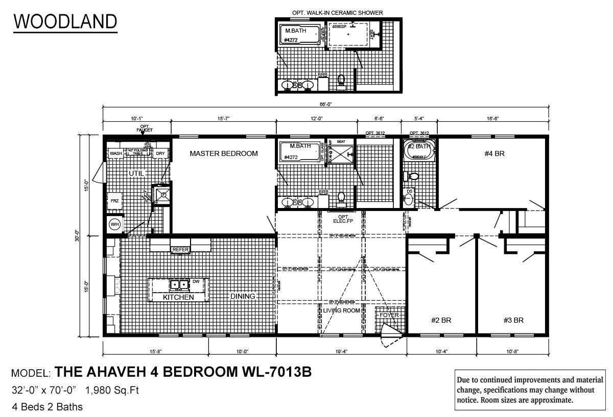 Plan 1 Plan at Bear Creek Modular Homes in Shreveport, LA by Bear Creek