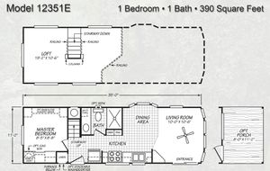Forest Park 12351 E Floor Plan - Factory Homes Outlet
