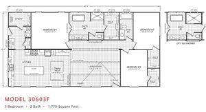 Waverly Prestige 30603 F Floor Plan - Factory Homes Outlet