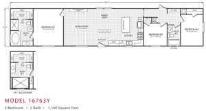 Broadmore 16763 Y Floor Plan - Factory Homes Outlet