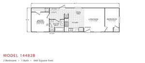 Broadmore 14482 B Floor Plan - Factory Homes Outlet