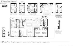 Hidden Valley 6623 M Floor Plan - Factory Homes Outlet