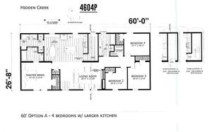 Hidden Creek 4604 P Floor Plan - Factory Homes Outlet
