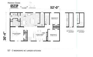 Hidden Creek 6523 P Floor Plan - Factory Homes Outlet