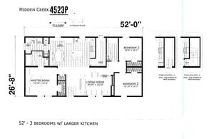Hidden Creek 4523 P Floor Plan - Factory Homes Outlet
