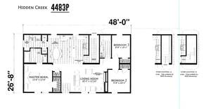 Hidden Creek 4483 P Floor Plan - Factory Homes Outlet