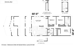 Crystal Bay 6603 C Floor Plan - Factory Homes Outlet
