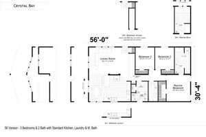 Crystal Bay 6563 C Floor Plan - Factory Homes Outlet