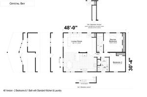 Crystal Bay 6482 C Floor Plan - Factory Homes Outlet