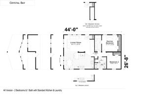 Crystal Bay 4442 C Floor Plan - Factory Homes Outlet