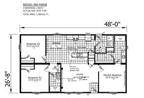 Dreamworks 4483 B Floor Plan - Factory Homes Outlet