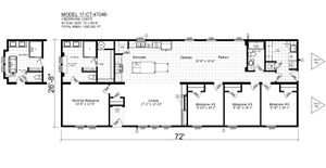 Catena 4724 B Floor Plan - Factory Homes Outlet