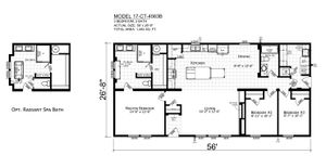 Catena 4563 B Floor Plan - Factory Homes Outlet