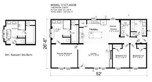 Catena 4523 B Floor Plan - Factory Homes Outlet