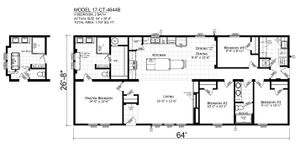 Catena 4644 B Floor Plan - Factory Homes Outlet