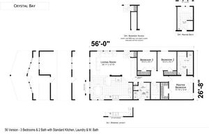 Crystal Bay 4563 C Floor Plan - Factory Homes Outlet