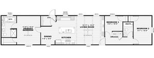 The Splash 16 X 76 Floor Plan - Clayton Homes