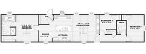 Anniversary 16763 S Floor Plan - Clayton Homes of Bossier City