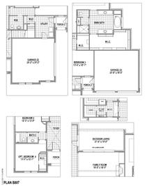The B 807 - Canyon Falls 90s: Argyle, Texas - Belclaire Homes
