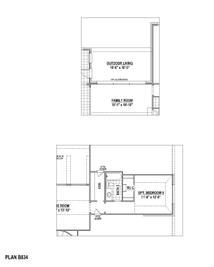 The B 834 - Canyon Falls 90s: Argyle, Texas - Belclaire Homes