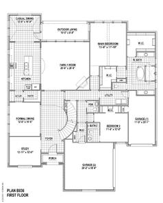836 Floor Plan - Belclaire Homes