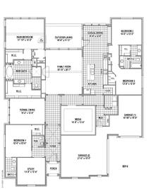 The B 914 - Canyon Falls 90s: Argyle, Texas - Belclaire Homes
