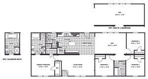 Santa FE 684 A Floor Plan - Clayton Homes Of Stalbans