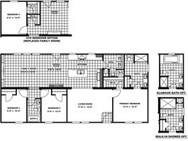 Classic 56 D Floor Plan - Clayton Homes of Anniston