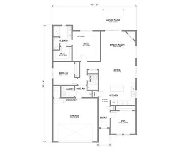 Harmony 1612 CH Floor Plan - Generation Homes