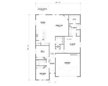 Stockton 1784 CH Floor Plan - Generation Homes