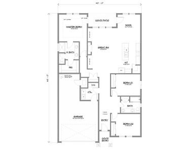 Lewiston 2 1799 CH Floor Plan - Generation Homes