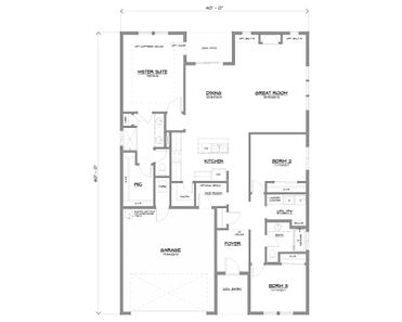 Plymouth 1824 CH Floor Plan - Generation Homes