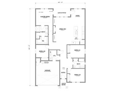 Lewiston 1926 CH Floor Plan - Generation Homes