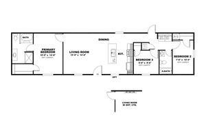 Maynardville Classic 66 Floor Plan - Clayton Homes