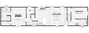 Anniversary 16682 A Floor Plan - Clayton Homes of Farmington