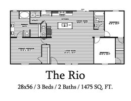 Rio Floor Plan - Clayton Homes of Bossier City