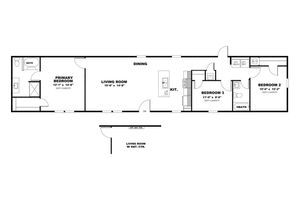 Maynardville Classic 76 Floor Plan - Freedom Homes of Alexander
