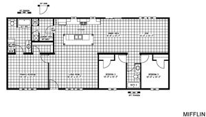 Mifflin 6028 942 Floor Plan - Clayton Homes Of Millsboro
