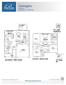 Covington Elev C Floor Plan - Pine Cove Building Company