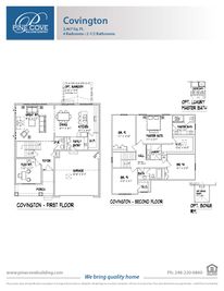 Covington Elev C - Maple Glen: Wixom, Michigan - Pine Cove Building Company